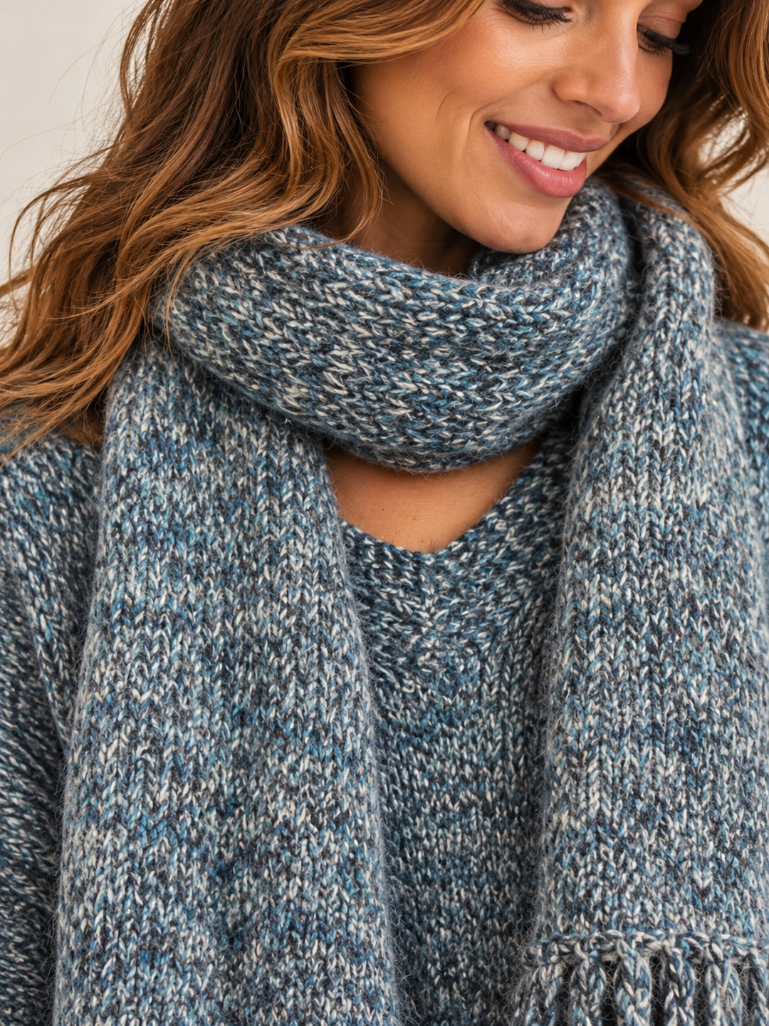 Robyn Scarf & Jumper Set Duck Egg