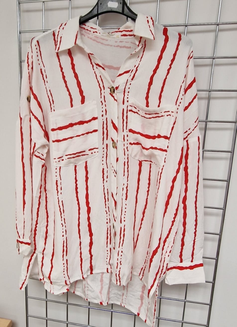 Lia Line Shirt Red