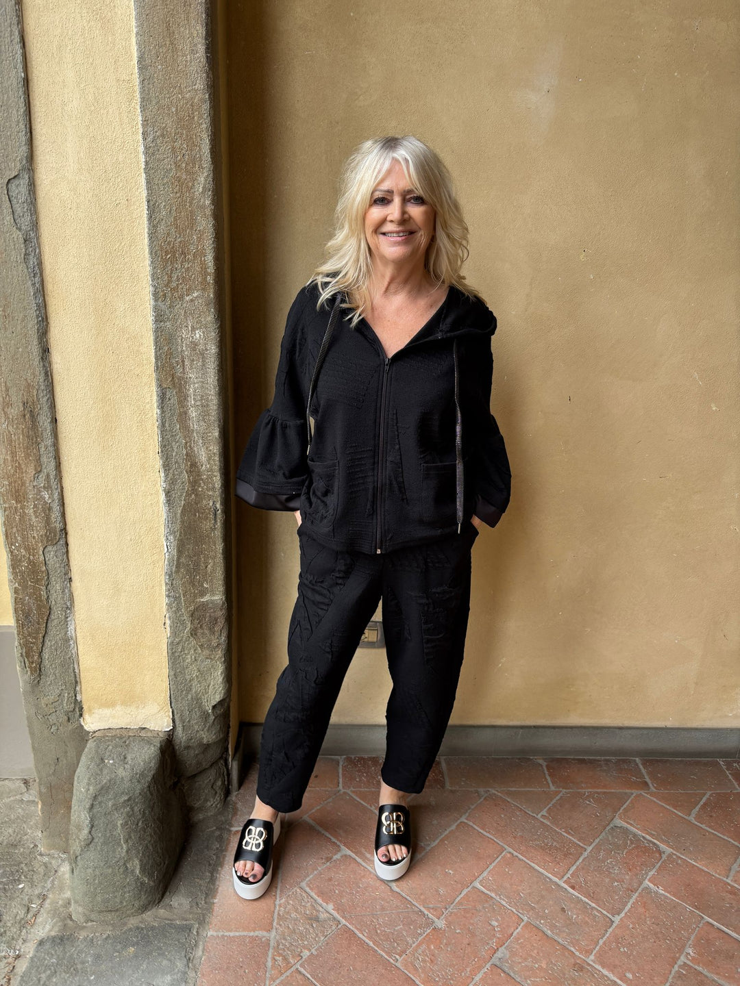 Bexley Bell Sleeve Jacket Black