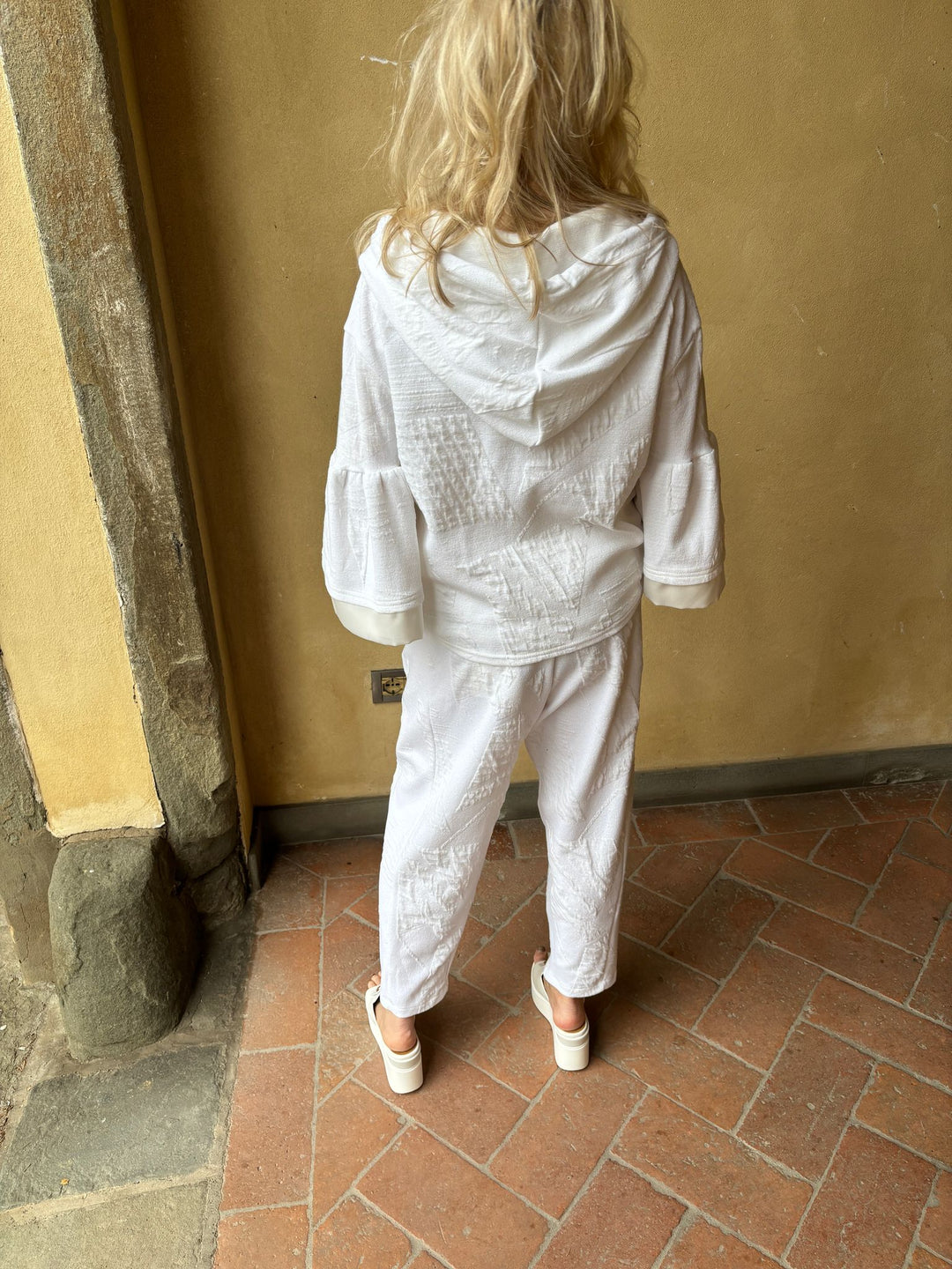 Bexley Bell Sleeve Jacket White