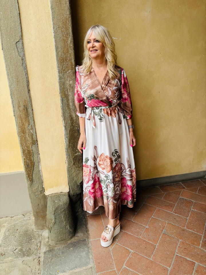 Nicole Floral Dress Pink