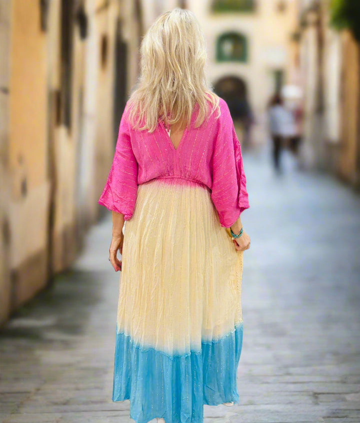 Olia Ombre Maxi Dress Bubblegum