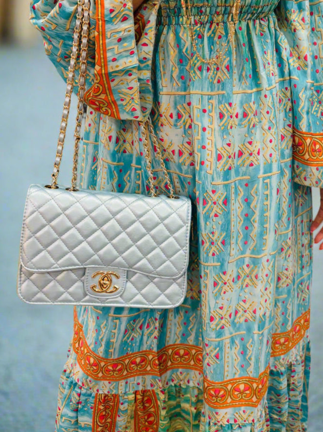 Cora quilted handbag Blue