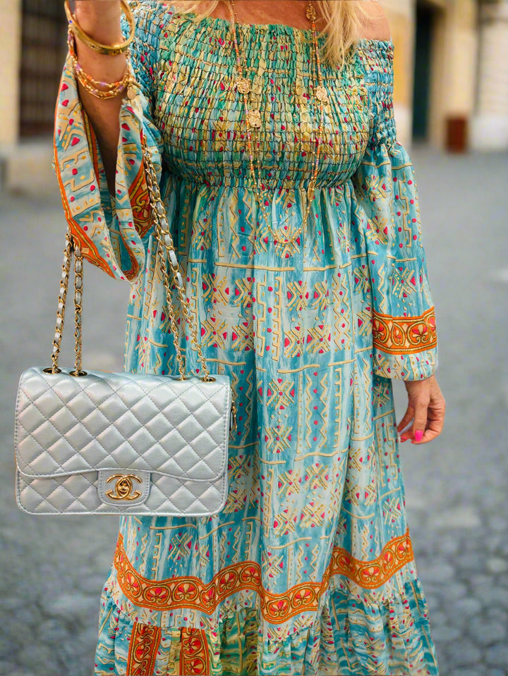 Cora quilted handbag Blue