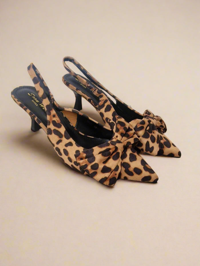 Lamiz Leopard Bow Shoes