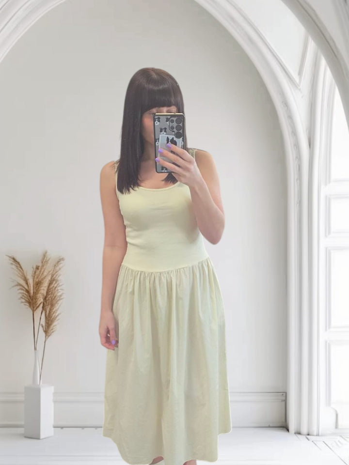 Venus Midi Dress Cream