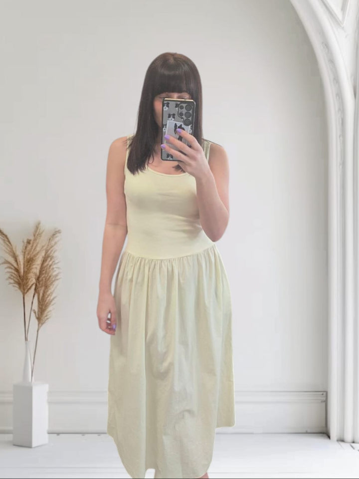 Venus Midi Dress Cream