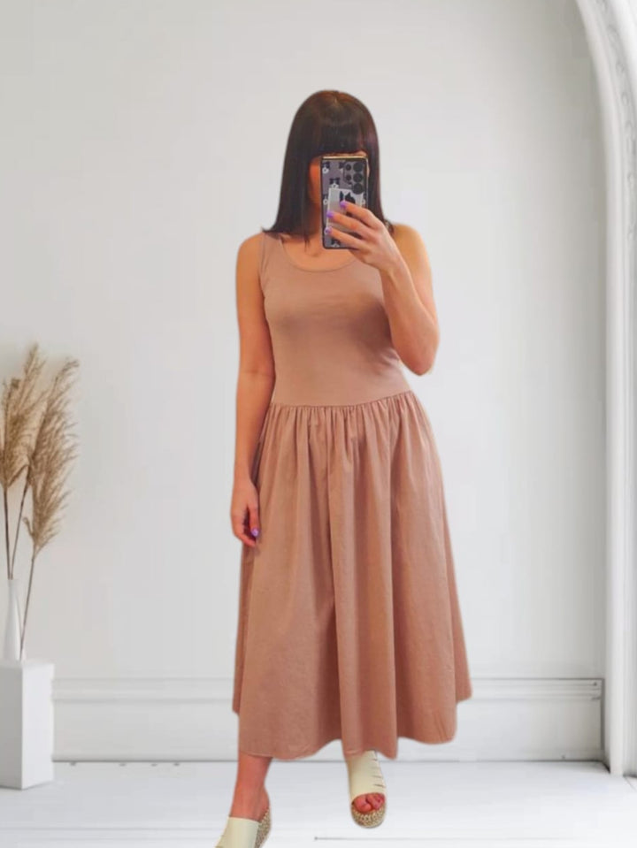 Venus Midi Dress Dusky Pink
