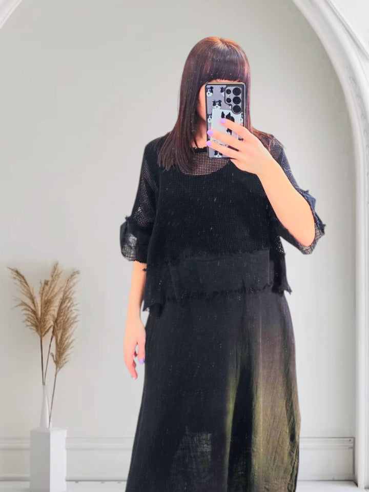 Bessie Two piece dress Black