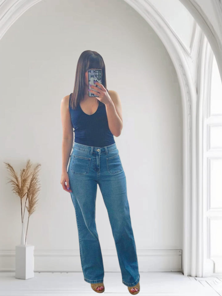 Roselle Front Pocket Jeans Light