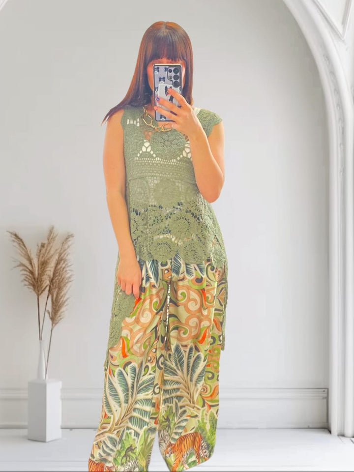 Thea Sleeveless Tunic Khaki