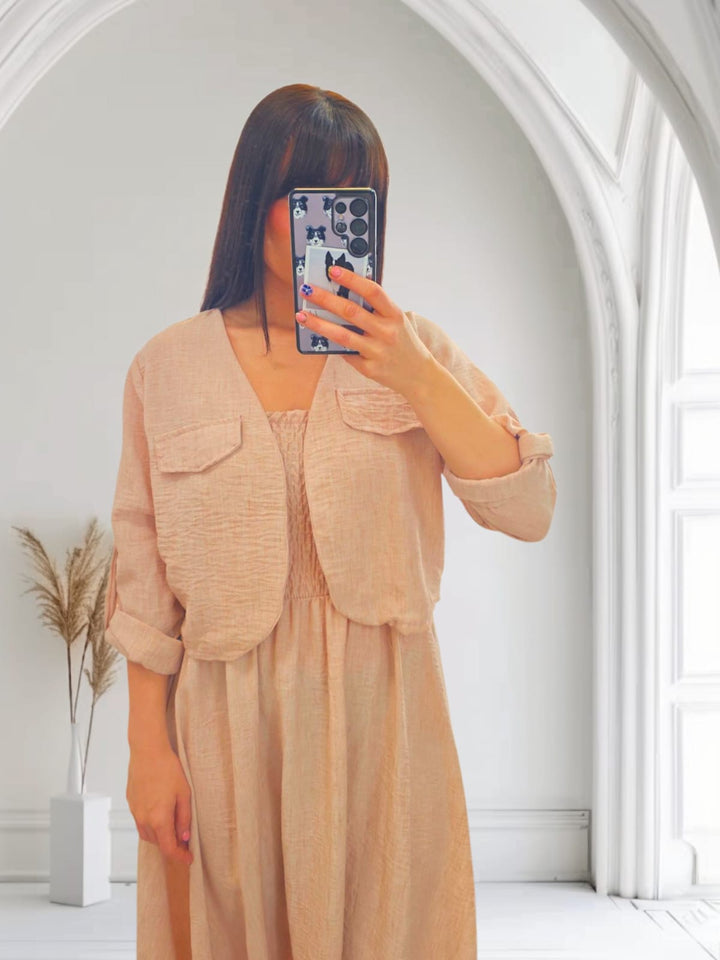 Elita 2 Piece Dress/Jacket Blush