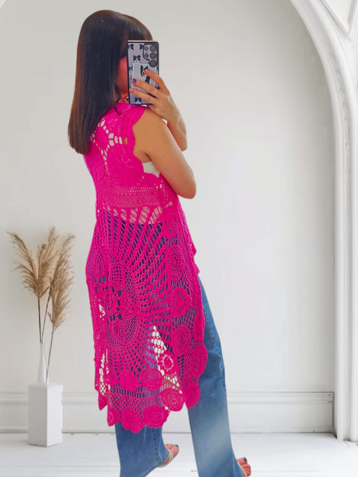 Thea Sleeveless Tunic Fuchsia