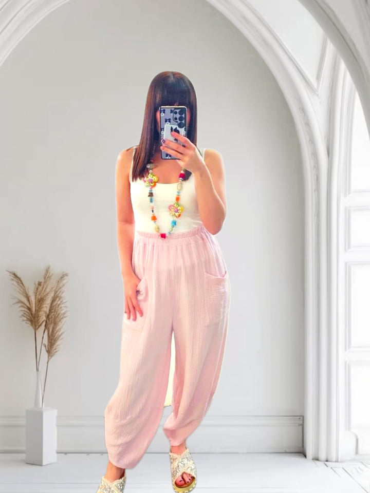 Frankie Tulip Trouser Baby Pink
