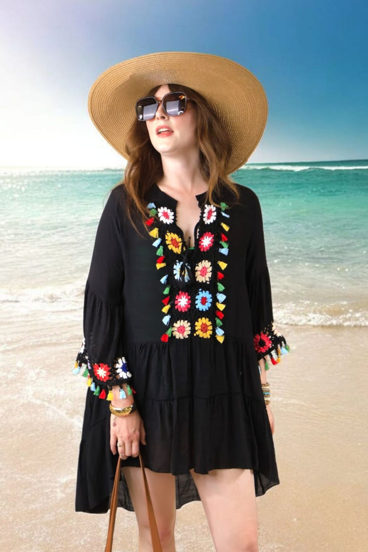 Kiyana Boho Kaftan Black