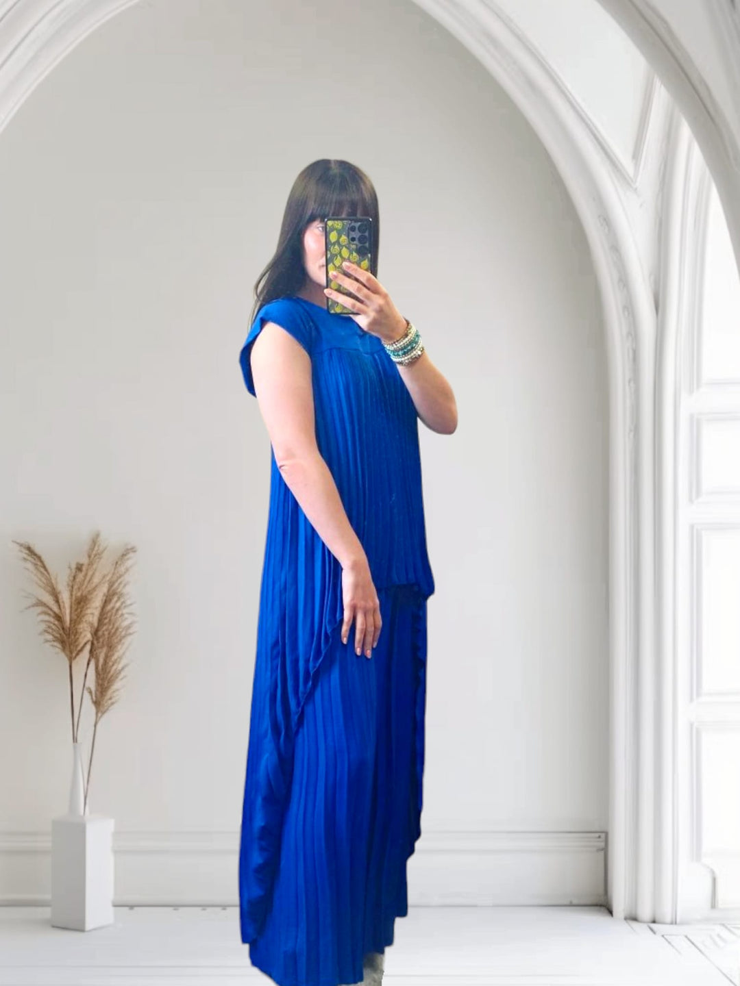 Co-Ord Pleated trouser set Royal Blue