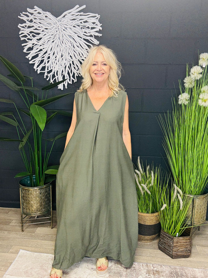 Nancy Maxi Dress Khaki
