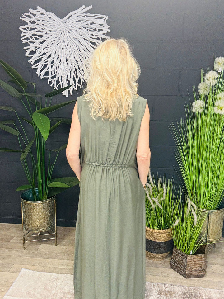 Nancy Maxi Dress Khaki