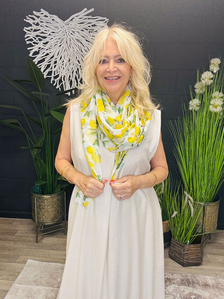 Lemon Print Scarf