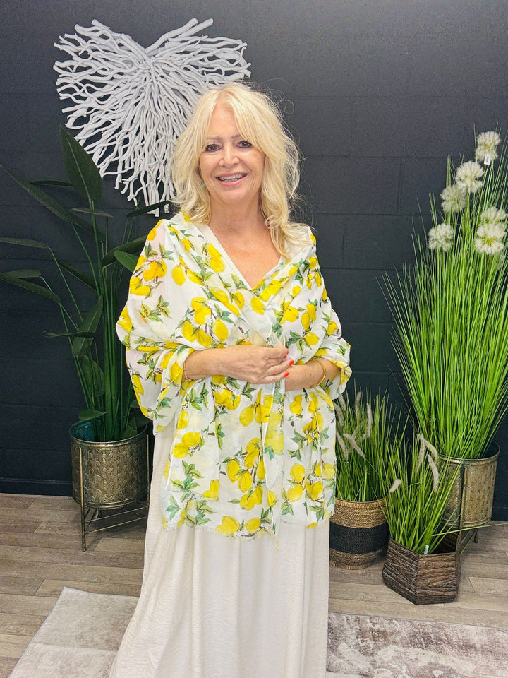 Lemon Print Scarf