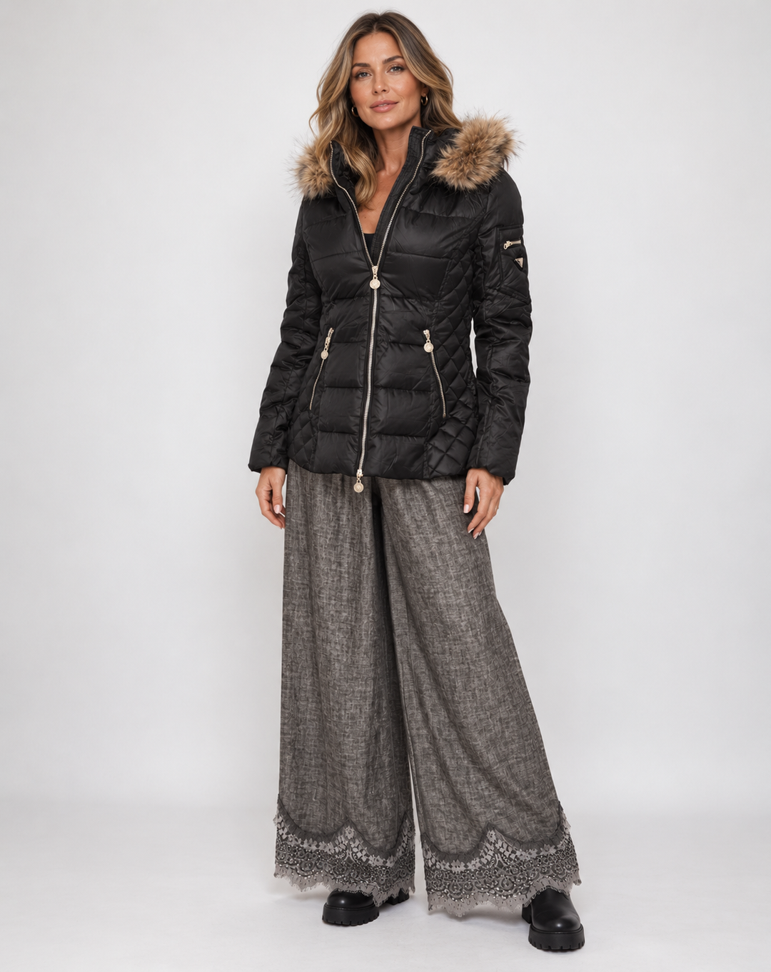 Eclipse Quilted Coat Black