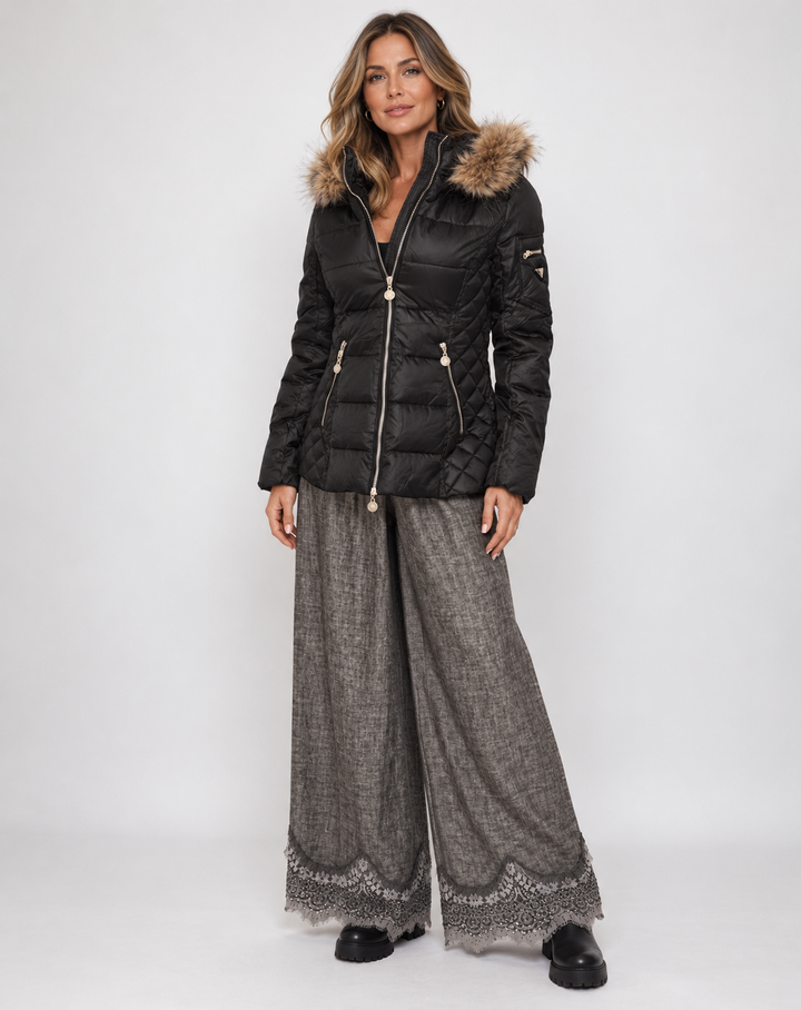 Eclipse Quilted Coat Black