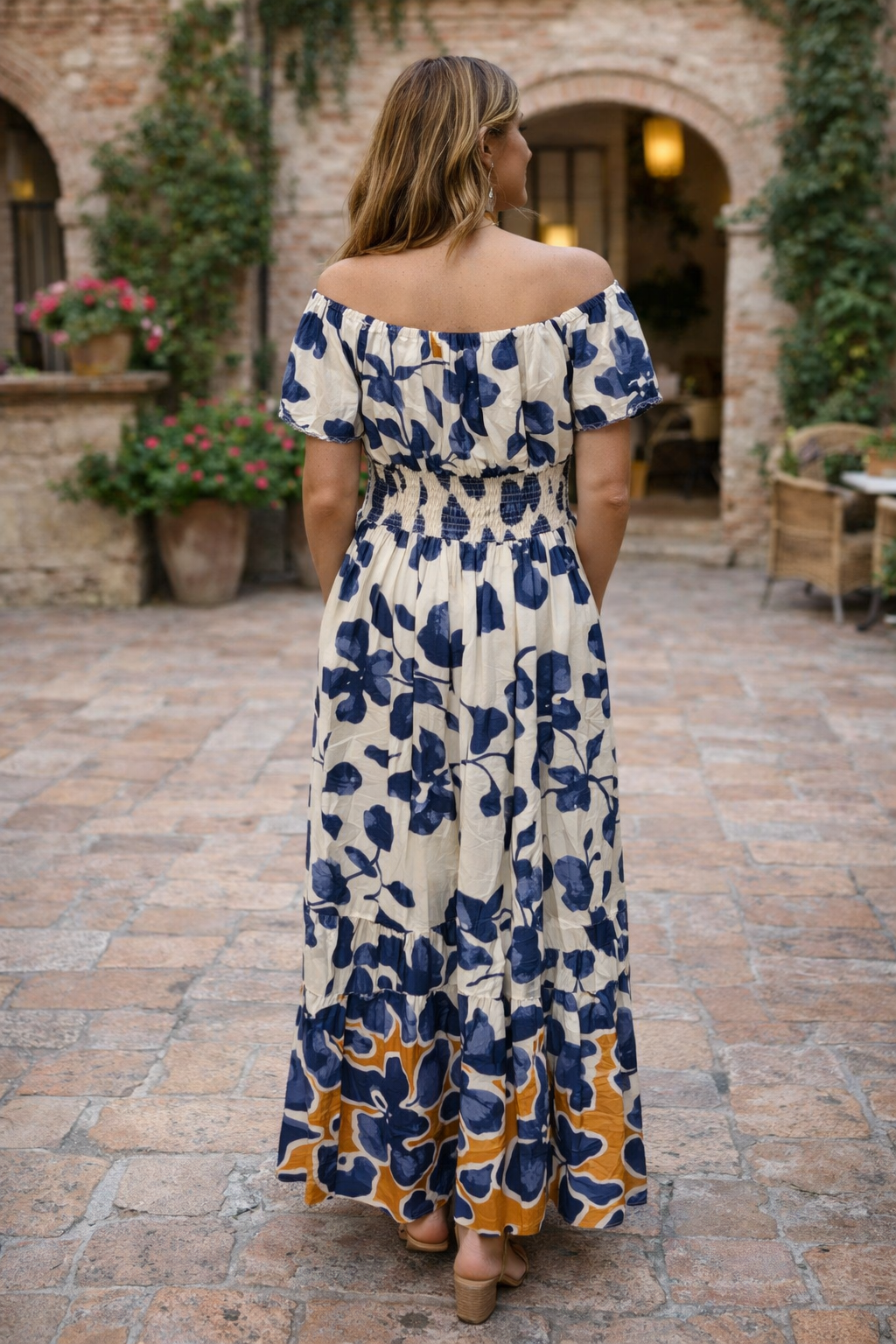 Katerina Floral Maxi Dress Navy