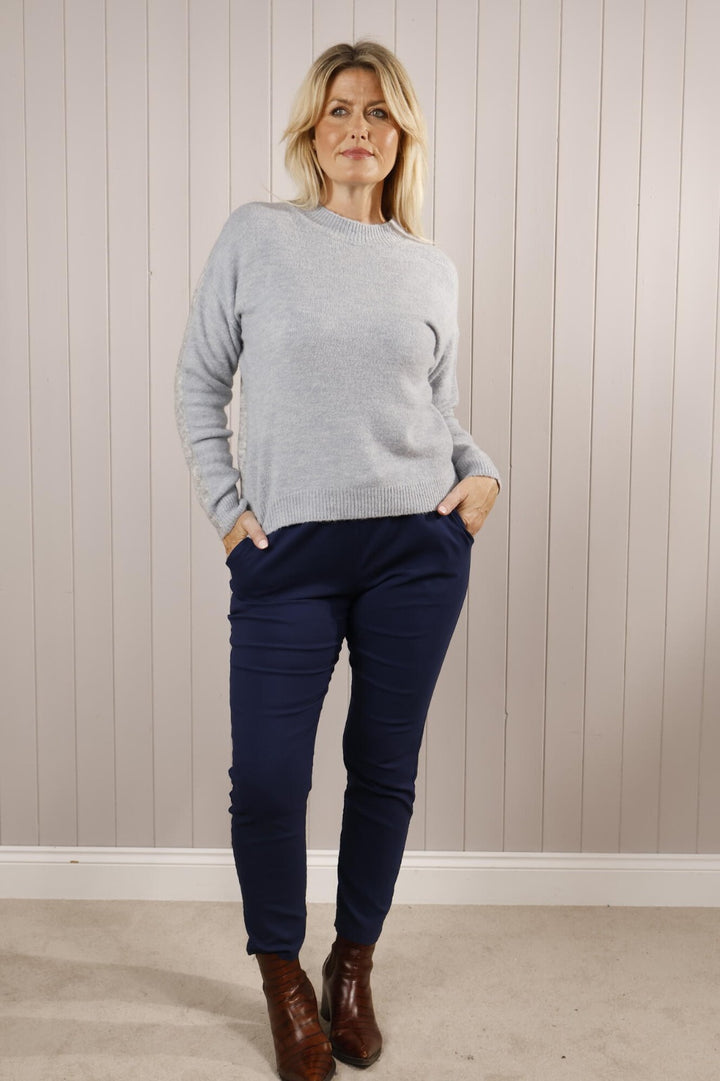 Turtle Neck Two Tone Jumper