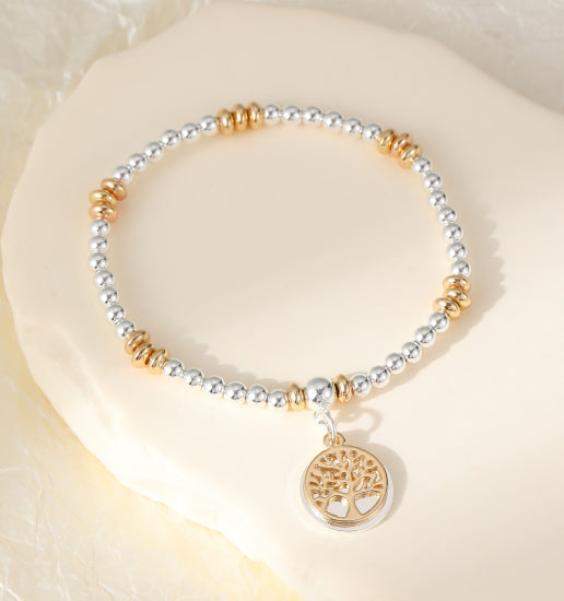 Tree of Life Two Tone Bracelet