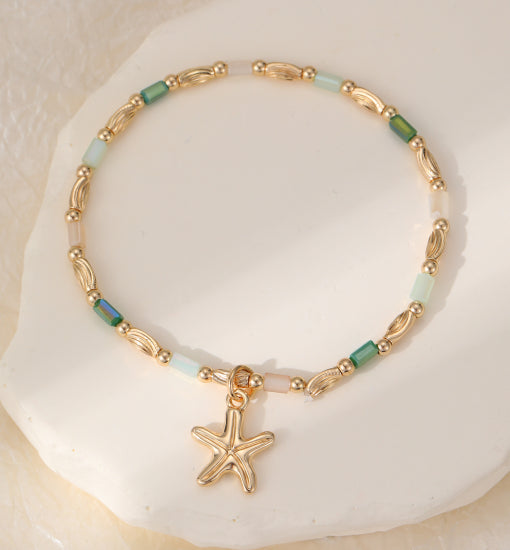 Kiri Starfish Bracelet Gold/Multi