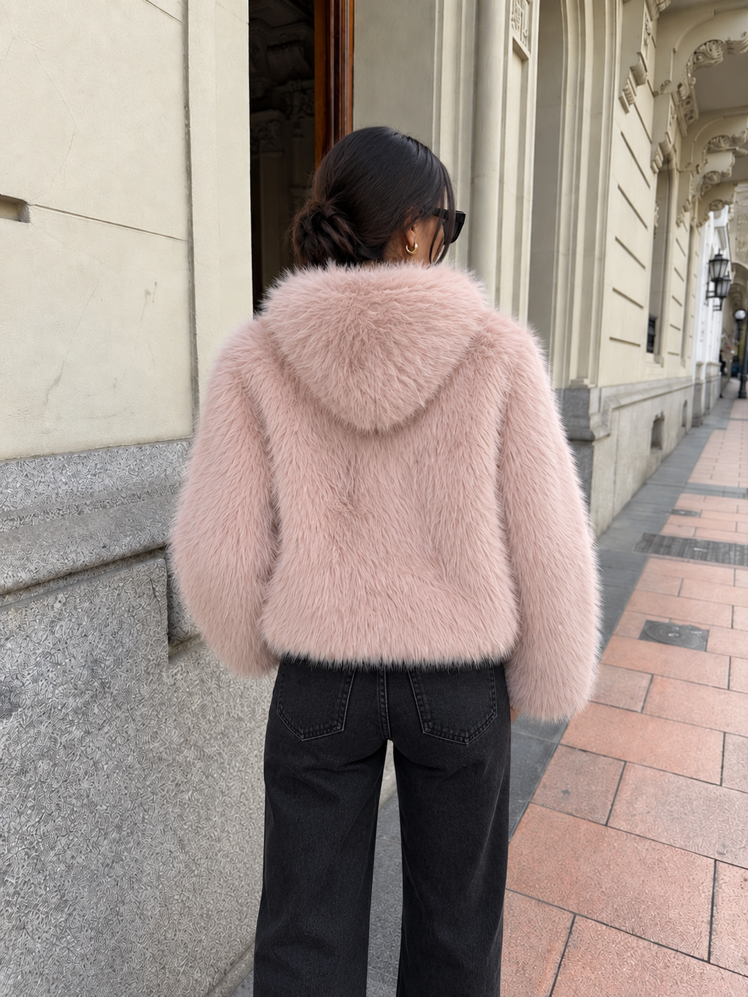 Lumi Luxe Hooded Jacket Blush