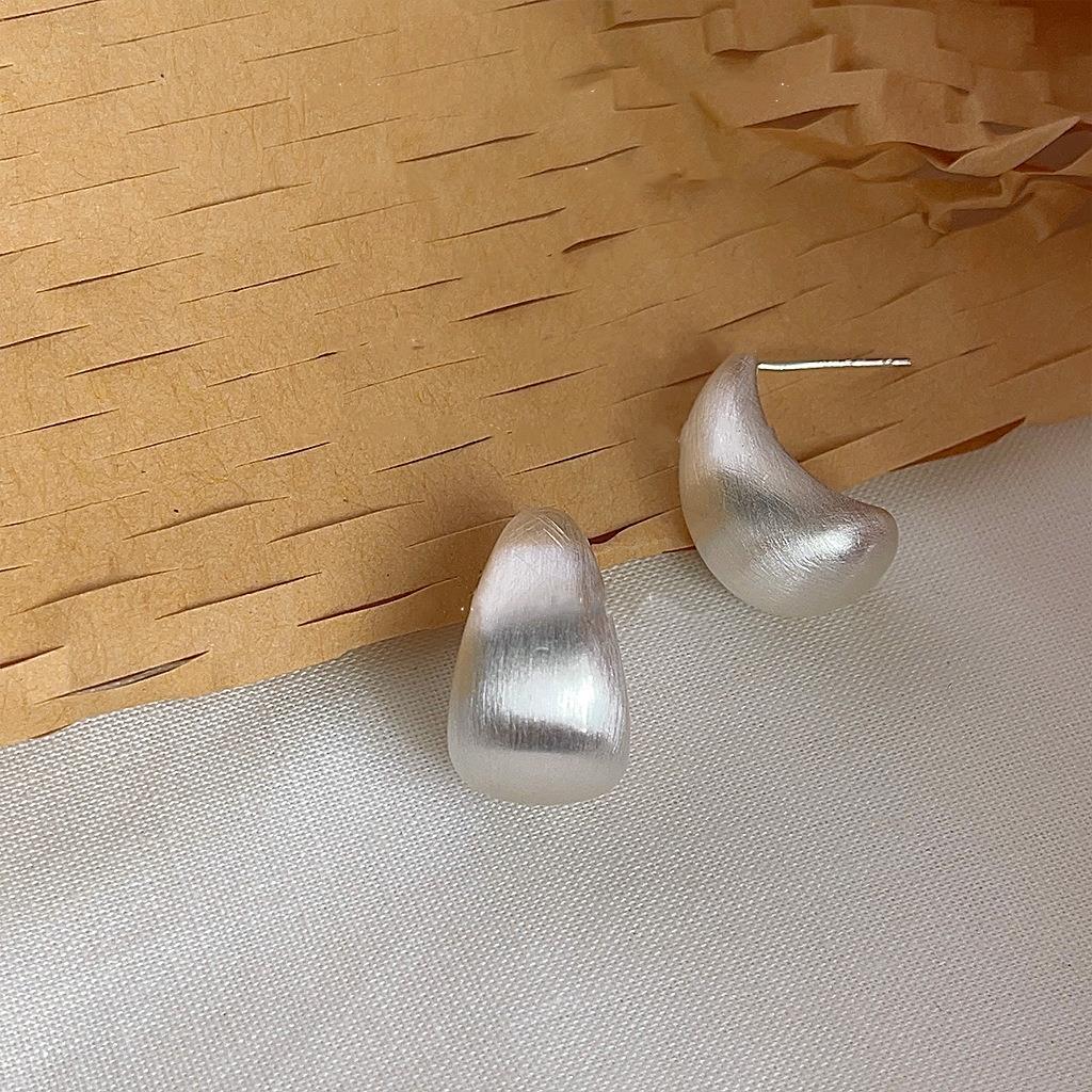 Cara Curve Earrings Silver