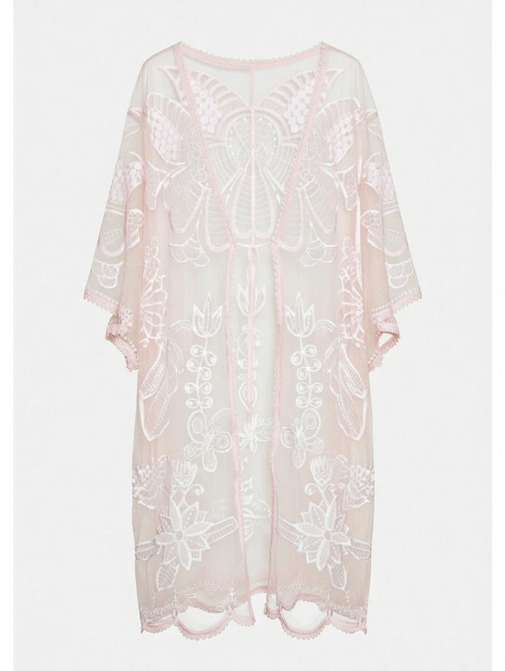 Blossom Sheer Cardigan Light Pink