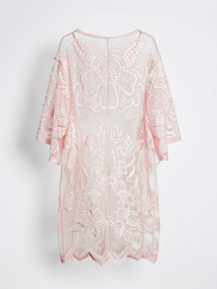 Blossom Sheer Cardigan Light Pink