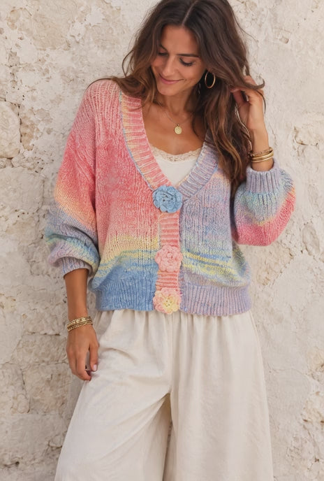 Sweet Blossom Cardigan Peach