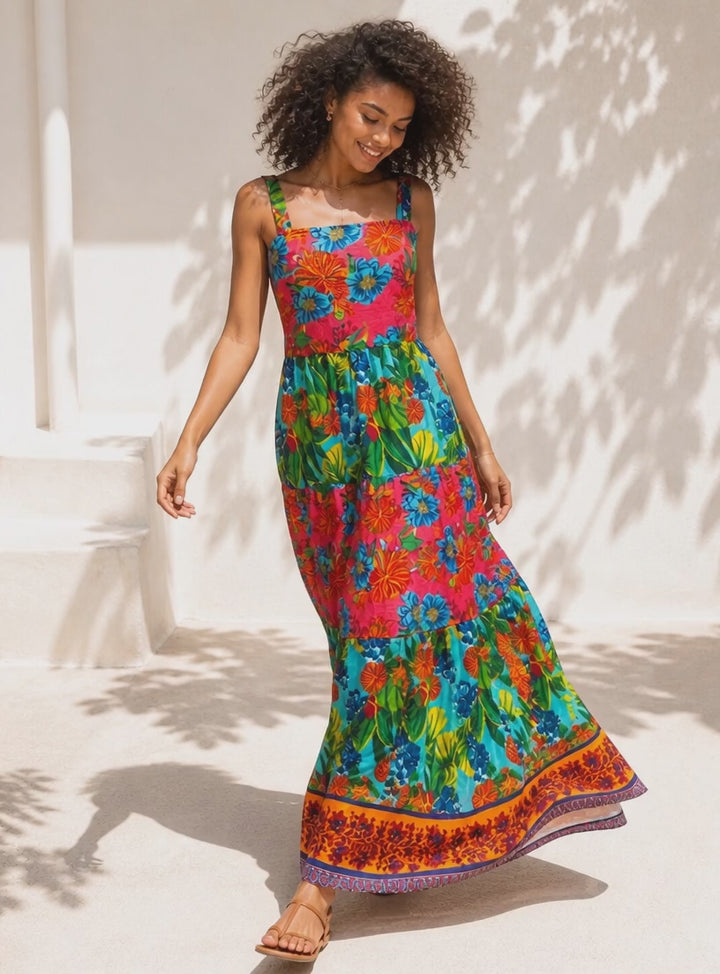Moana Tropical Floral Dress Multi