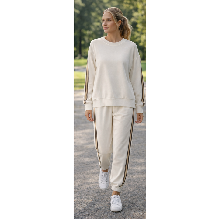 Leonara Leisurewear Set White