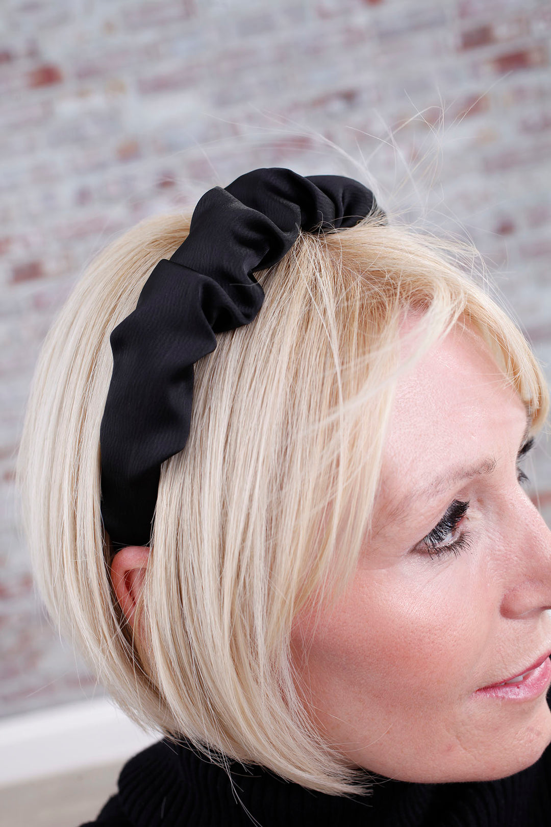 Black Ruched Hairband