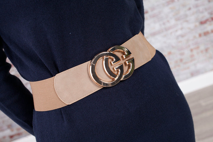 Monogram G Belt Latte/Gold