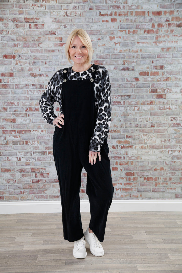 Grey Lillian Leopard Jumper