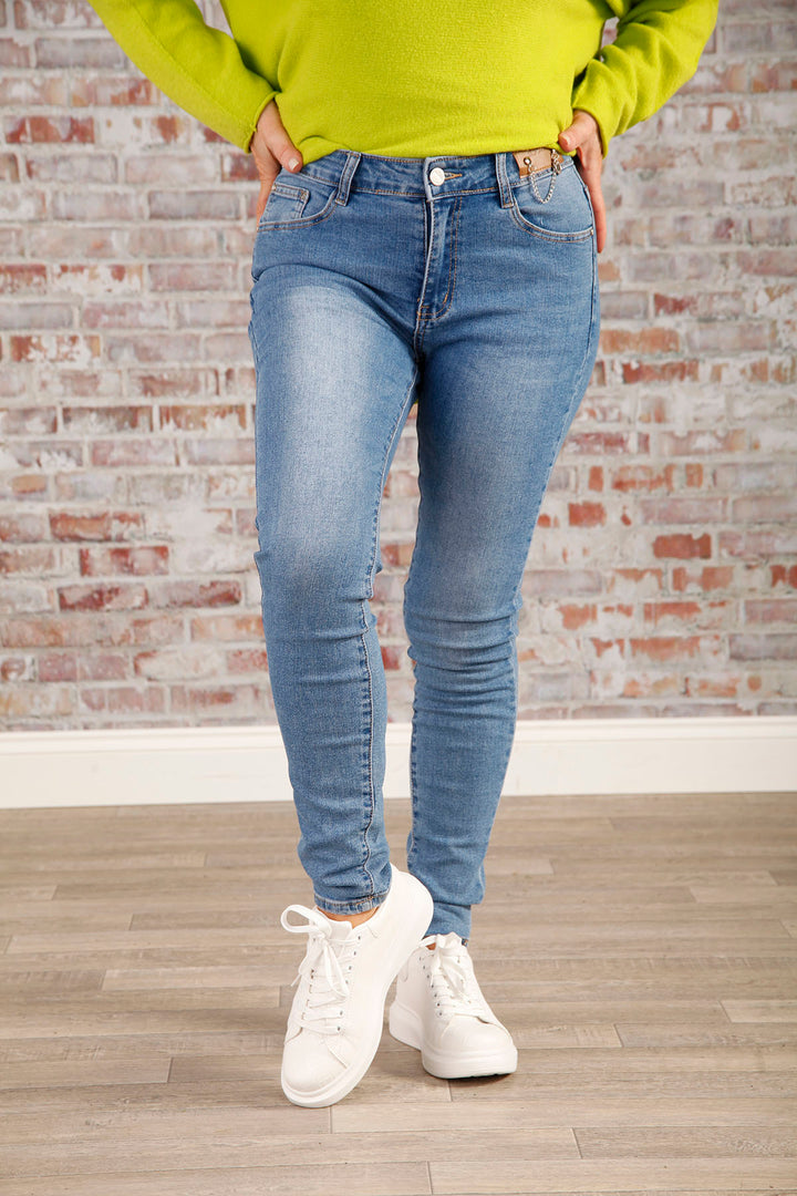 Charlotte Chain Detail Jeans