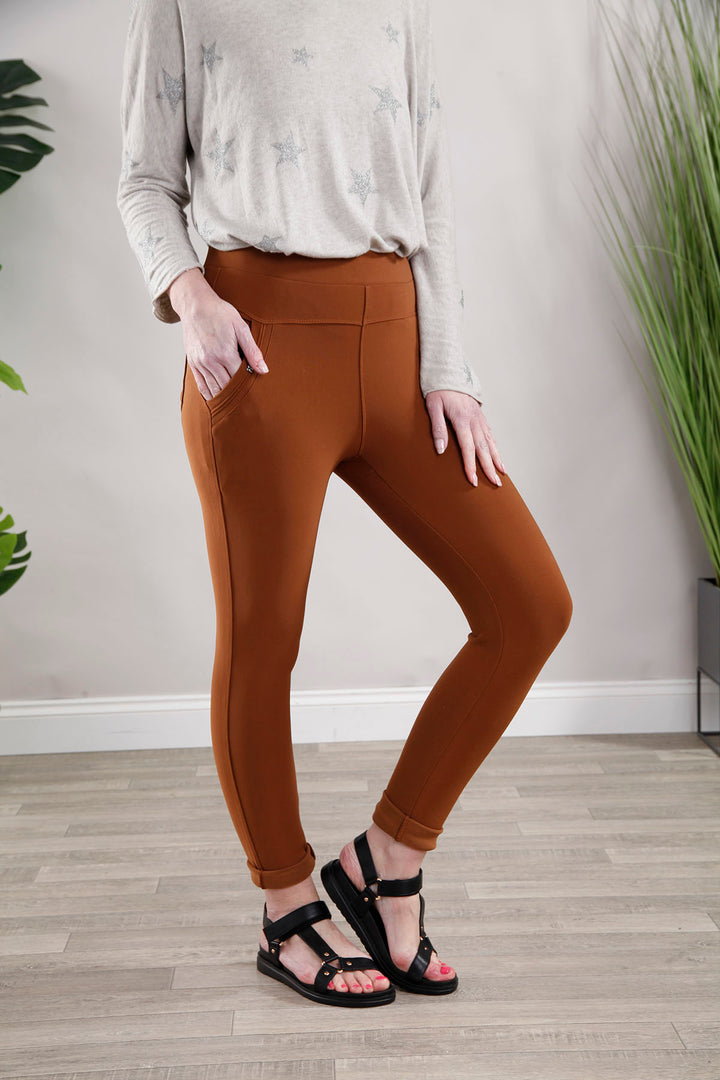 Camel Stud Treggings