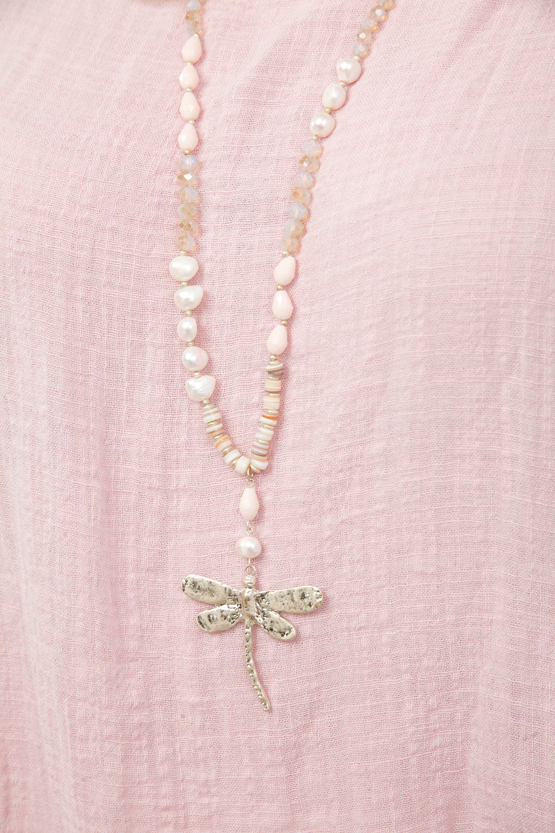 Firefly Beaded Necklace Gold