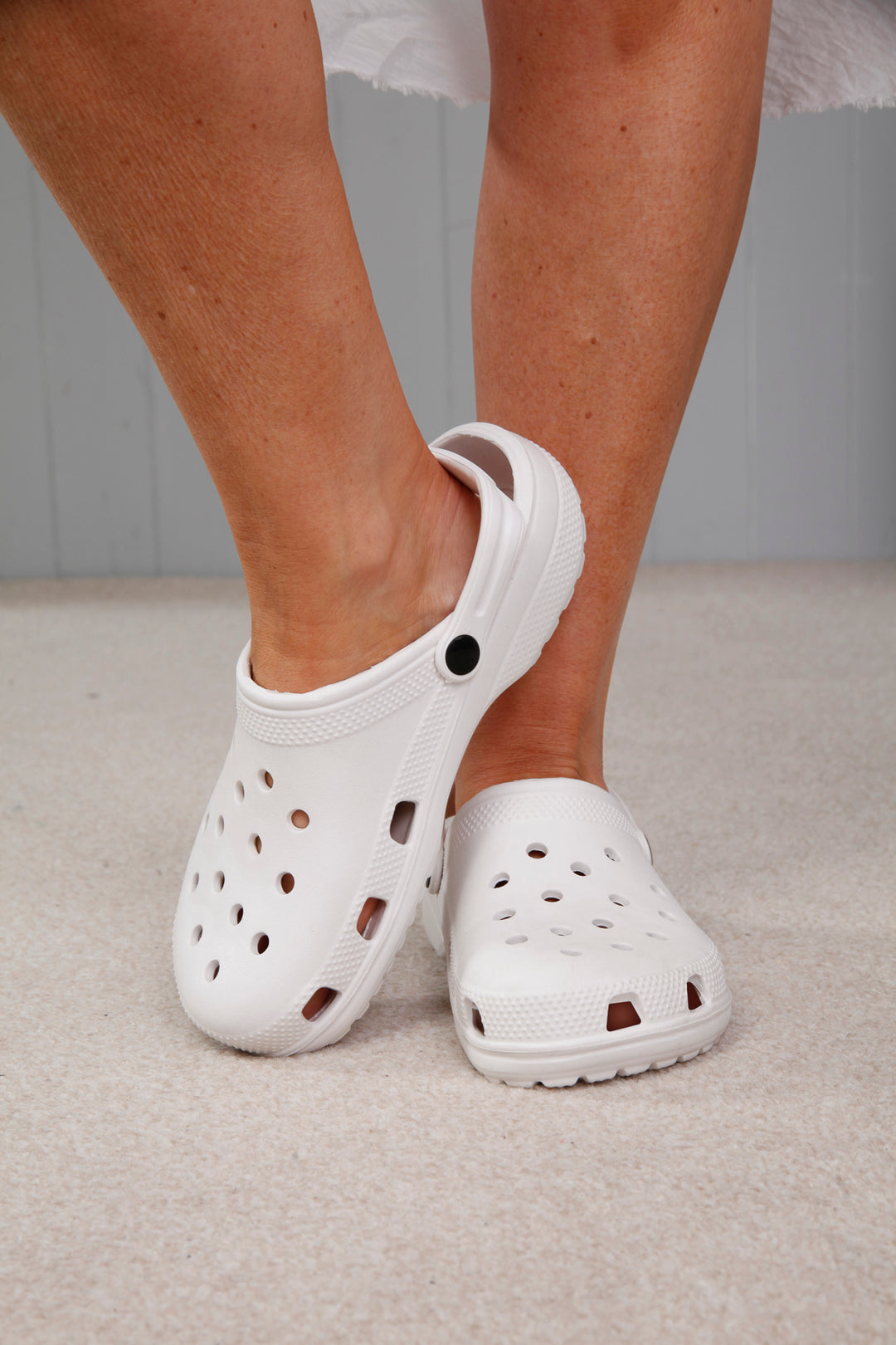 Callie Clogs White