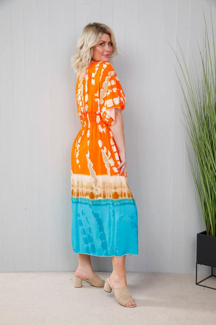 Clementine Oriental Printed Dress