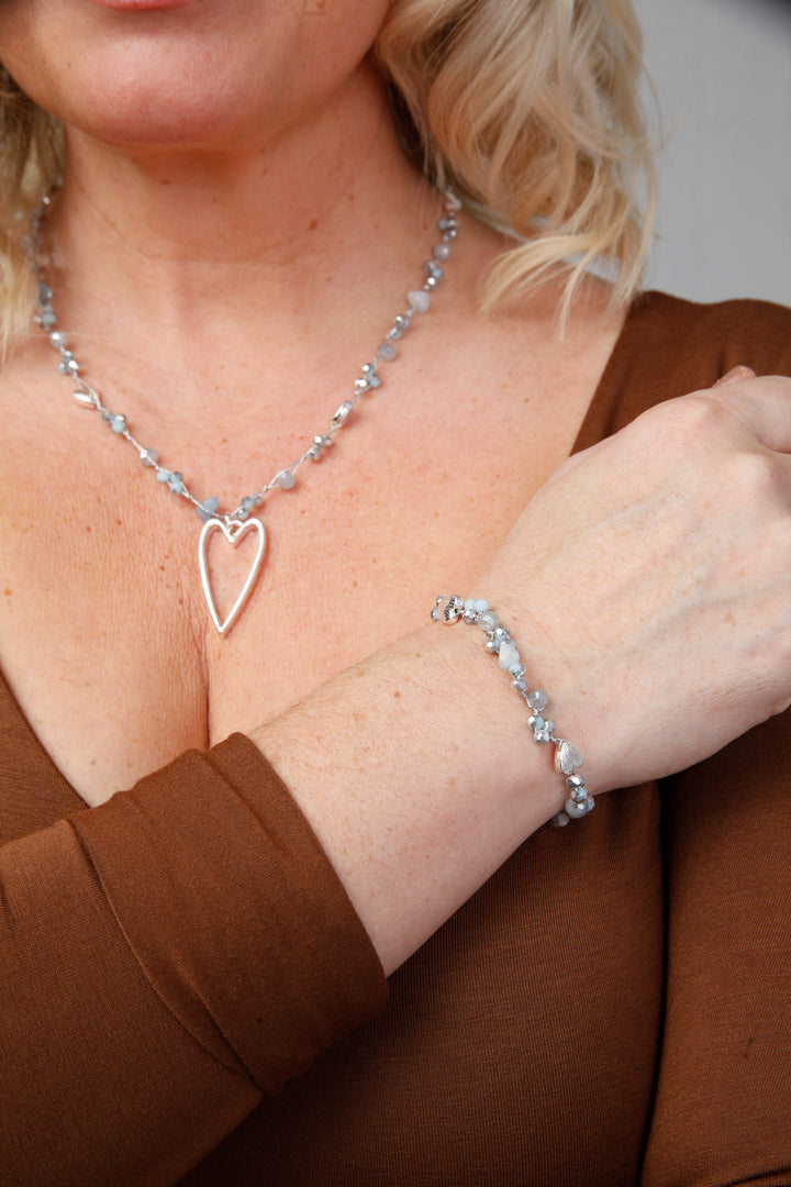 Belgravia Heart Bracelet Aqua