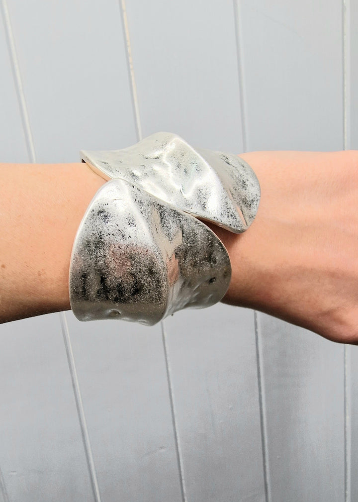 Blake Matte Bangle Silver