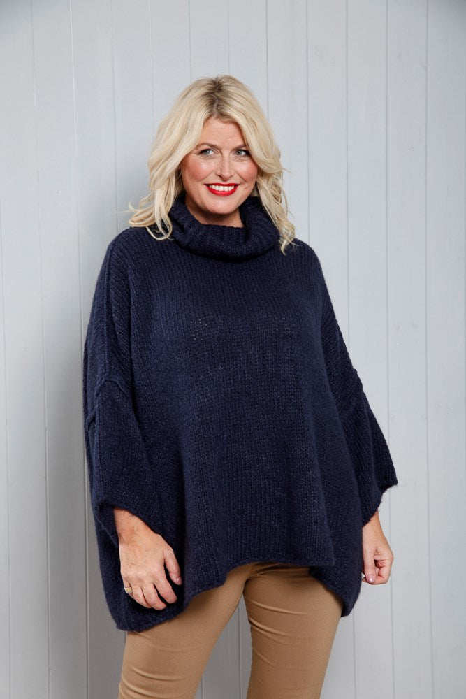 Navy Winona Wool Jumper