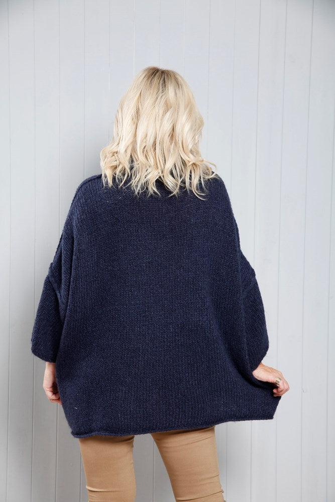 Navy Winona Wool Jumper