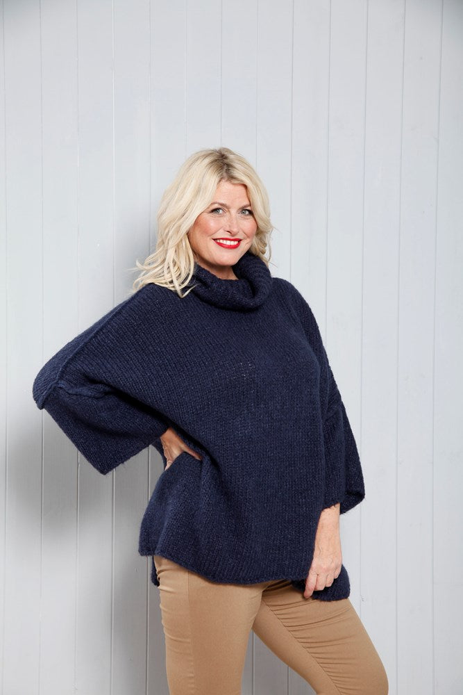 Navy Winona Wool Jumper